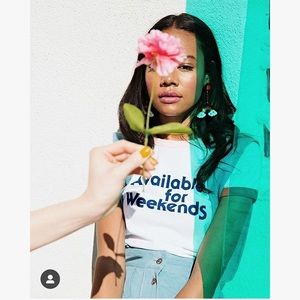 Available for Weekends Ringer Tee